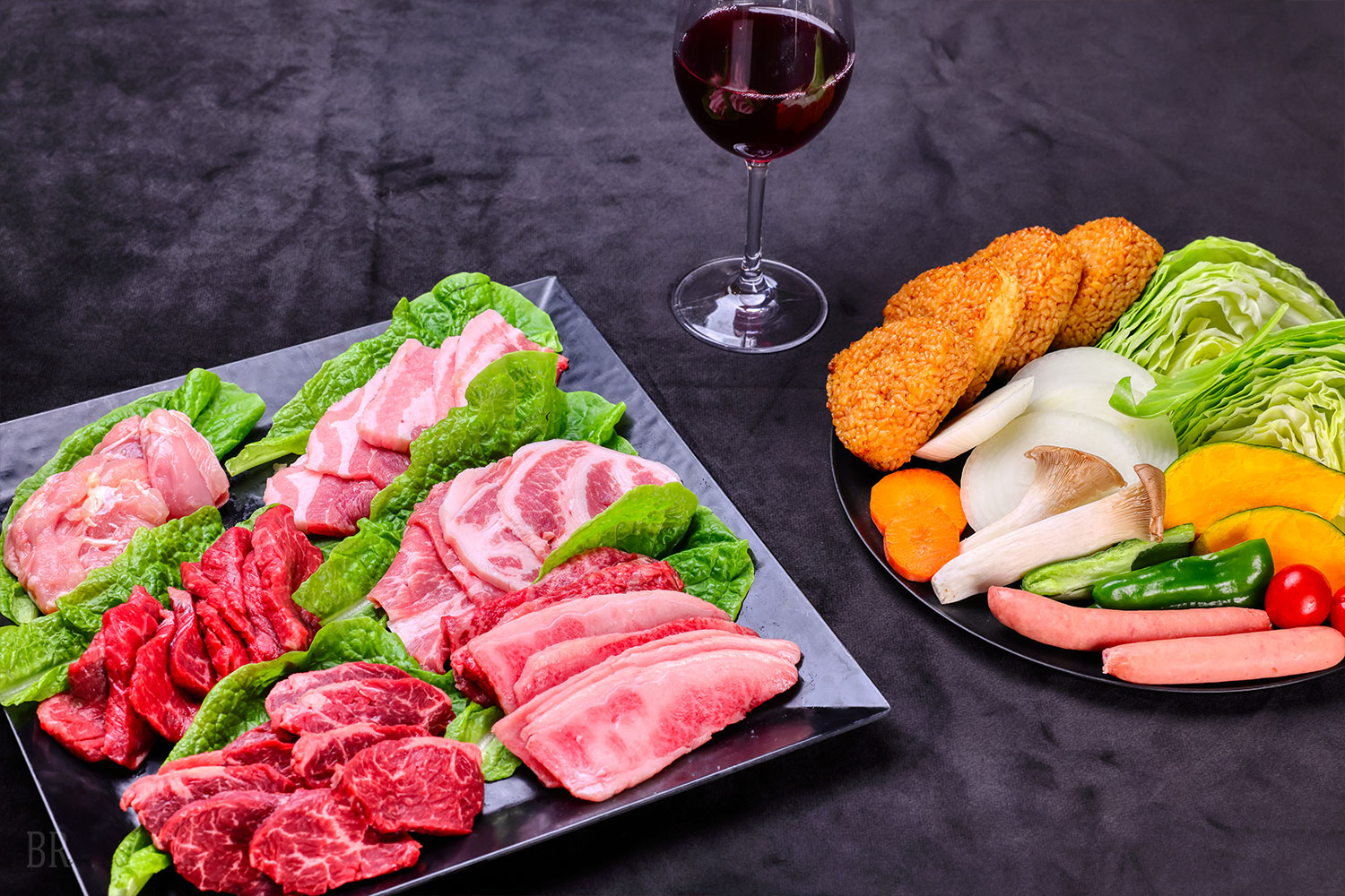 BBQ set from Lake Yamanakako's famous butcher store